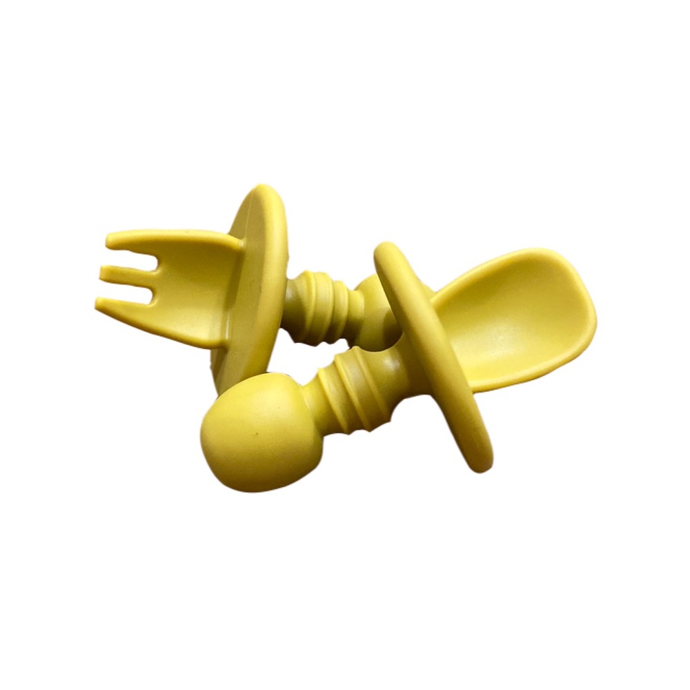 ⭐️ BOGO ⭐️ 6 piece silicone feeding set-Mustard Yellow - Picture 6 of 9